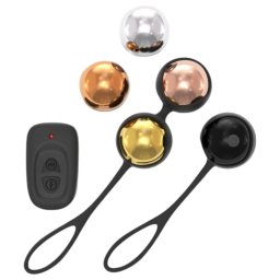 Dorcel Training Balls - set de bile geișă radio, reglabil
