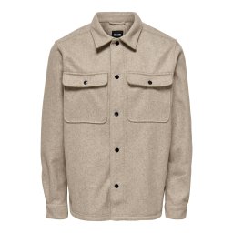 Only & Sons Geacă de primăvară-toamnă 'Ash' bej amestecat