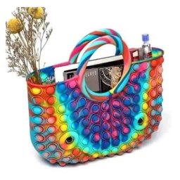 Geanta tip poseta Big Rainbow Pop it, Fidget Toy