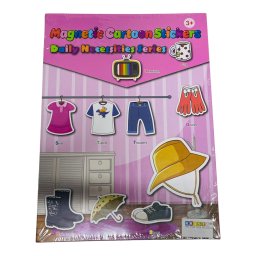 Carte magnetica cu activitati educative, cu piese puzzle si tablita de scris magnetica, cu marker, Activitati zilnice