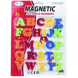 Set 26 litere mari magnetice, din plastic, 3 cm