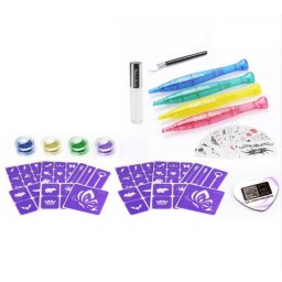Set tatuaj cu sclipici pentru copii, Beauty Bomb cu 4 culori