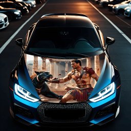 Folie Capota Auto ""Hood Art"" rezistenta la exterior, marime S (150 x 110cm) - Cod: AVX-CAPOTA-015S