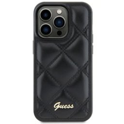 Husa Guess GUHCS23FEPSQSQSK S23 FE S711 black/black hardcase Quilted Metal Logo