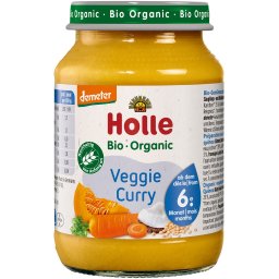 Curry vegetarian pentru copii, +6 luni, fara gluten bio 190g