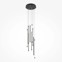Lustra Light Stick, 46W LED, D:35 cm, H:352,5 cm, aluminiu negru