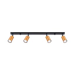 Spot Sollux SL.1379 WINX 4xGU10/10W/230V negru/cupru