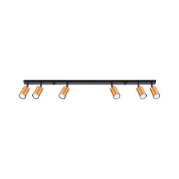 Spot Sollux SL.1380 WINX 6xGU10/10W/230V negru/cupru