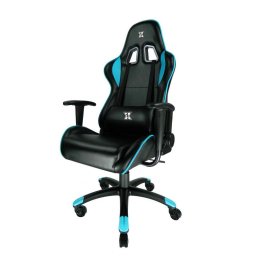 Scaun Gaming Scaun GAMING SERIOUX TORIN X-GC01-2D-B, ajustabil, piele sintetica, piston pe gaz, manere reglabile, baza stea cu 5 picioare, greutate maxima admisa 150Kg, perne detasabile, negru si albastru