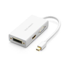 Adaptor Mini DisplayPort la HDMI/VGA/DVI UGREEN MD114 , alb