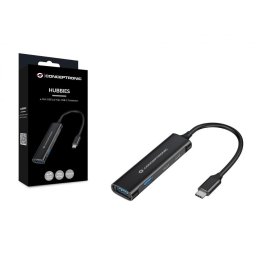 HUBBIES12B 2 x USB-A 3.0 2 x USB-C 3.0 Negru