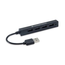 HUBBIES05B 4 x USB-A 2.0 Negru