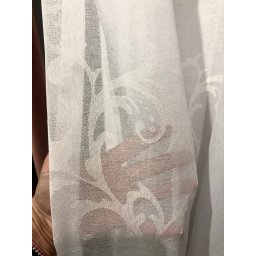 NOU,Perdea alba baroc, Hiko Chateau, cu rejansa