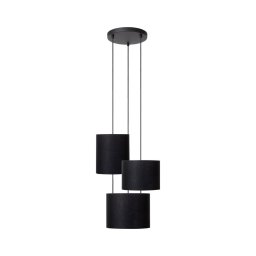 Lustră pe cablu Lucide 45409/13/30 MAYA 3xE27/40W/230V negru