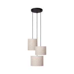 Lustră pe cablu Lucide 45409/13/38 MAYA 3xE27/40W/230V crem