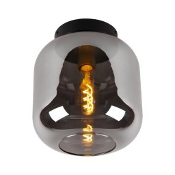 Plafonieră Lucide 45194/25/65 JOANET 1xE27/40W/230V negru