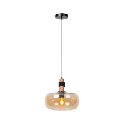Lustră pe cablu Lucide 45408/30/62 ILONA 1xE27/40W/230V d. 30 cm negru/bej