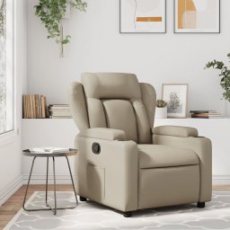 Fotoliu rabatabil, cappuccino, piele ecologica GartenMobel Dekor