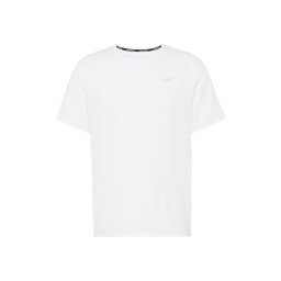 NIKE Tricou funcțional 'Miler' argintiu / alb