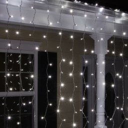 Instalatie de Craciun Tip Perdea 3 m x 1 m, 132 LED ALB RECE