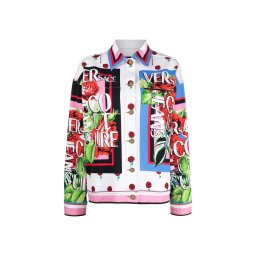 VERSACE JEANS COUTURE Geacă Easy Panel Bull Gall Fourard HAS45PES057L54 white