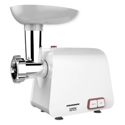 Masina de tocat Heinner MG-1340WH, 1340 W, cutit din inox, functie reverse, 2 site, 1,2 kg/min, alb