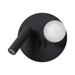 Aplică LED Lucide 77286/02/30 MATIZ 2xLED/3,5W/230V USB negru