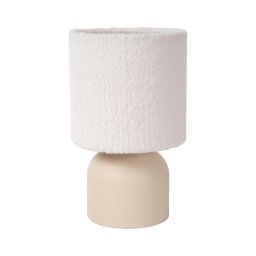 Lampă de masă Lucide 10516/01/38 WOOLLY 1xE14/40W/230V crem