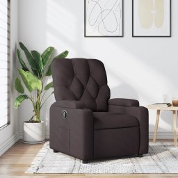 Fotoliu rabatabil, maro închis, material textil GartenMobel Dekor