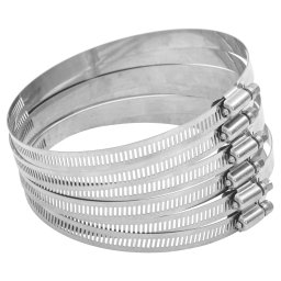 Coliere pentru furtun, 6 buc., 91-110 mm, otel inoxidabil 304 GartenMobel Dekor