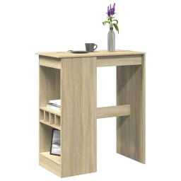Masa bar cu raft stejar Sonoma 90x47,5x103,5 cm lemn prelucrat GartenMobel Dekor