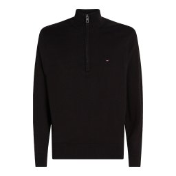 TOMMY HILFIGER Pulover 'ESSENTIAL' roșu / negru / alb