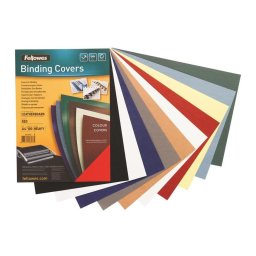 Binding cover (leather pattern) DELTA A4, navy - FSC, 100 pcs