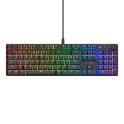 Tastatura mecanica Trust GXT 866 Torix cu fir, swtich linear, Negru