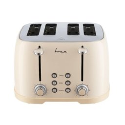 Prajitor de paine Fram FTP-800CR, 4 felii, 6 nivele de rumenire, crem