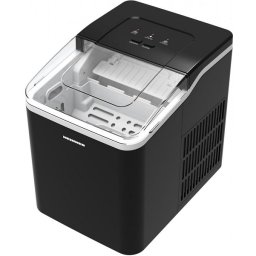 Masina de facut gheata Heinner HIM-120BK, stocare 600 g, rezervor apa 1.5 litri, 12 kg/24h, negru