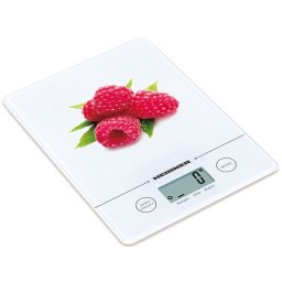 Cantar de bucatarie Heinner HKS-5-RSB, 5 kg, gradatie 1g, tara, alb