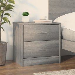 Noptiera, gri sonoma, 40x30x40 cm, lemn prelucrat GartenMobel Dekor