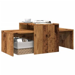 Masuta de cafea, lemn vechi, 100x48x40 cm, lemn prelucrat GartenMobel Dekor