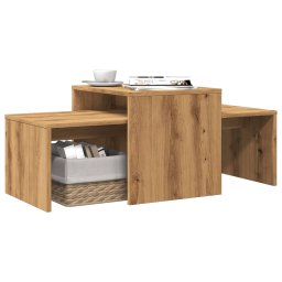 Masuta de cafea, stejar Artisan, 100x48x40 cm lemn prelucrat GartenMobel Dekor
