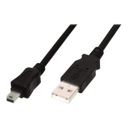 Connection cable USB A /miniUSB B M/M 1 m black basic