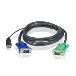 ATEN Cablu prelungire KVM (HD15-SVGA, USB, USB) - 5m