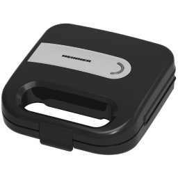 Sandwich maker Heinner SM-K750FSBK, 750 W, 2 sandwichuri, placa antiaderenta, negru-argintiu
