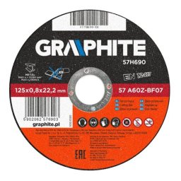 Disc debitat inox ,125x0,8, GRAPHITE