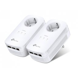 Kit 2 Adaptoare Powerline AV1200 cu 3 porturi Gigabit si Passthrough TL-PA8030P KIT