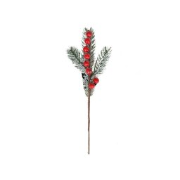 Crenguta brad artificial+bobite pentru decoratiuni florale
