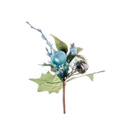 Crenguta frunze artificiale+mar+bobite pentru decoratiuni florale