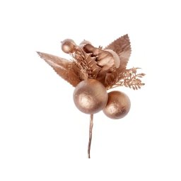 Crenguta frunze artificiale+bobite pentru aranjamente florale