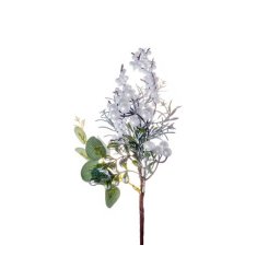 Crenguta frunze artificiale+bobite pentru decoratiuni florale