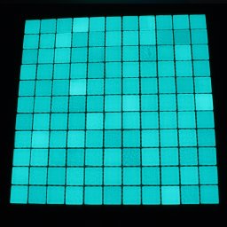 Mozaic fosforescent care lumineaza aqua, 30x30 cm, decoratiune glow MultiMark GlobalProd
